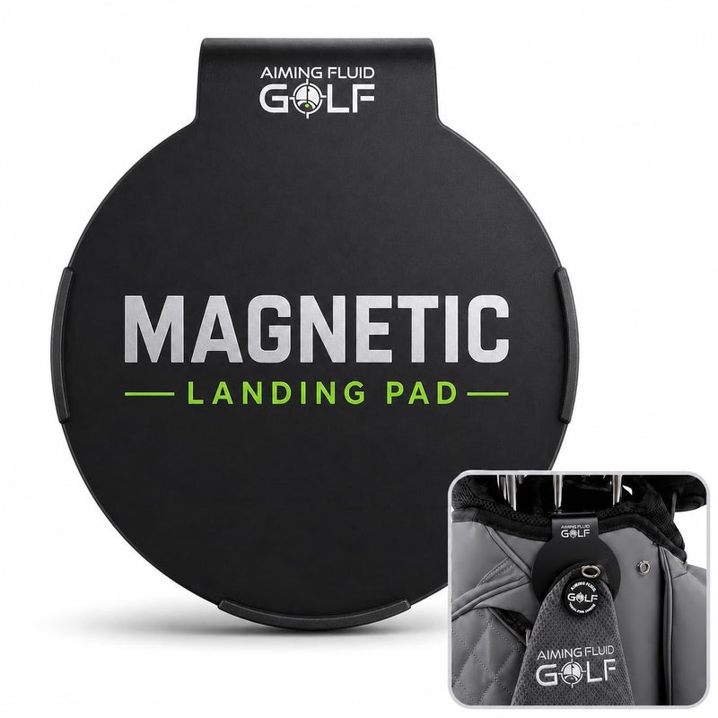Aiming Fluid Golf Magnetic Landing Pad Industrial Steel Core Universal Fit for All Golf Bags SoftSafe Protection Layer Secure Mount for Magnetic Golf Towels Rangefinder Golf Accessories - Image 2