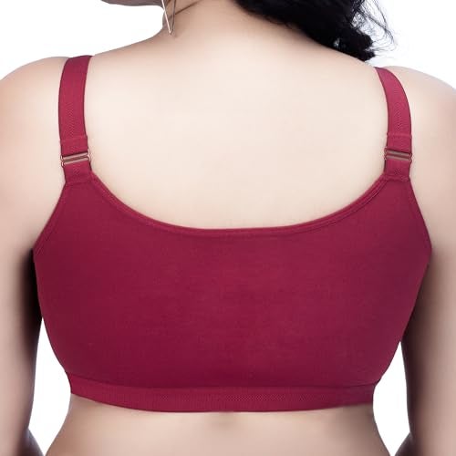 TRYLO Front OPEN-BRA-36-BURGANDY-F-CUP - Image 2