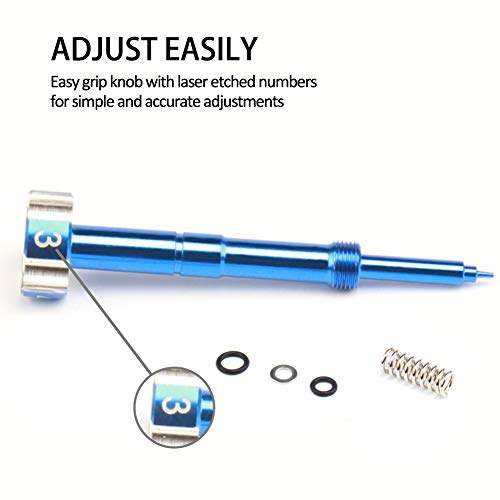 RSG برغي خليط الهواء والوقود قابل للتعديل CNC كارب FCR برغي هواء متوافق مع كاربوريتر KEIHIN لأربعة أشواط كارب FCR دراجة نارية (أزرق) - Image 3