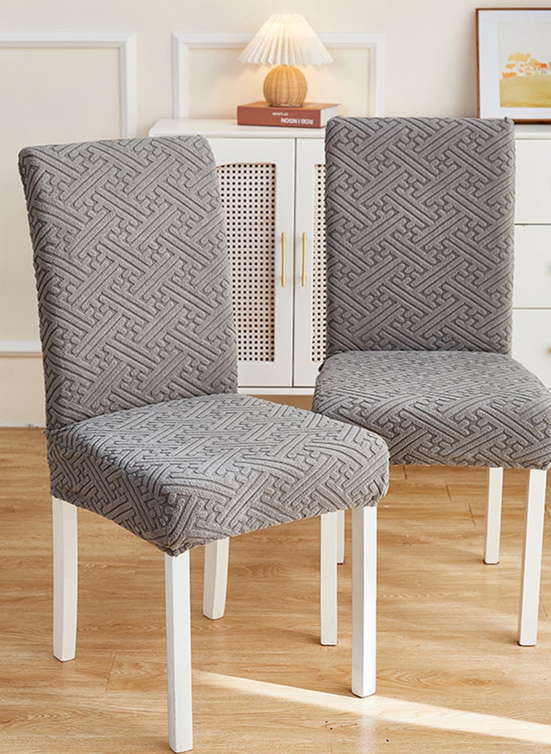 Sharpdo 1 Piece Set of Solid Color Three Dimensional Jacquard Chair Cover, Washable Elastic Chair Cover - Image 5