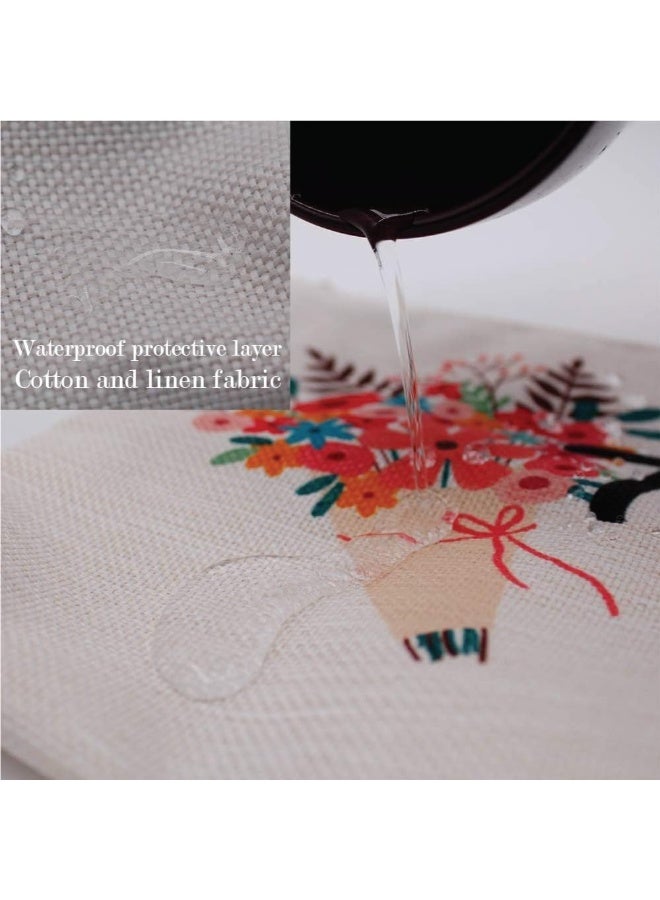 برينت شوب فور مي حقيبة مستحضرات تجميل لعيد الميلاد - حقيبة مكياج - جيب كامل بسحاب - هدية عيد الميلاد لعشاق المكياج - هدية لعيد الميلاد - Image 3