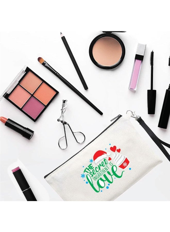 برينت شوب فور مي حقيبة مستحضرات تجميل لعيد الميلاد - حقيبة مكياج - جيب كامل بسحاب - هدية عيد الميلاد لعشاق المكياج - هدية لعيد الميلاد - Image 2