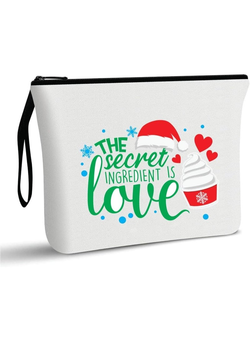 برينت شوب فور مي حقيبة مستحضرات تجميل لعيد الميلاد - حقيبة مكياج - جيب كامل بسحاب - هدية عيد الميلاد لعشاق المكياج - هدية لعيد الميلاد - Image 1