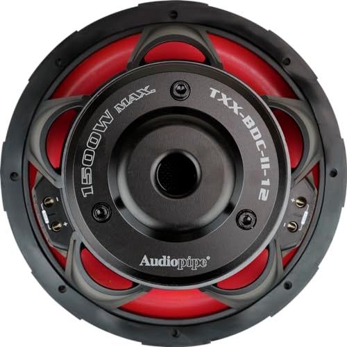 Audiopipe 12" Double Stack Composite Cone Subwoofer (TXX-BDC-II-12), Superior Performance, 1500W, 2 Magnets, BASV Voice Coil, Aluminum Basket, Multi-Connect, Non-Press Paper Cone, 2 x 4 Ohms - Image 4