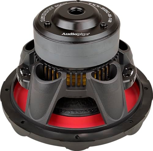 Audiopipe 12" Double Stack Composite Cone Subwoofer (TXX-BDC-II-12), Superior Performance, 1500W, 2 Magnets, BASV Voice Coil, Aluminum Basket, Multi-Connect, Non-Press Paper Cone, 2 x 4 Ohms - Image 5