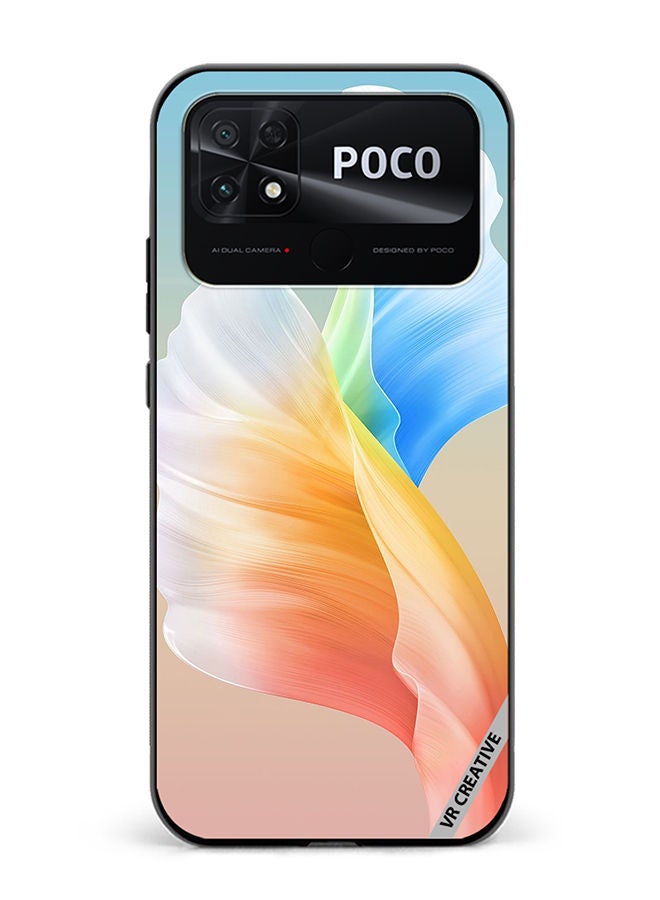 VR CREATIVE Protective Case Cover For Xiaomi Poco C40 Flower Design Multicolour - Image 1