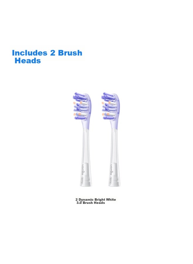 Usmile Smile Plus Electric Toothbrush Heads [new] Lively Bright 3.0 Replacement Heads 2-pack Spine-like Design Enhanced Cleaning Compatible With Y30 Y30pro Adult Electric Toothbrushes - Image 4