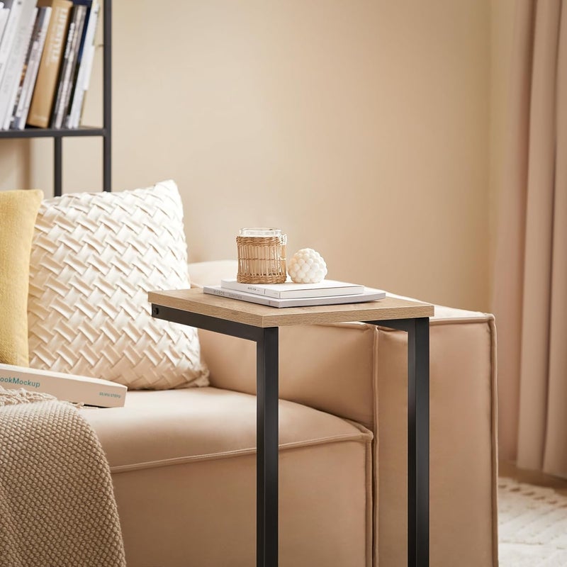 سو باي طاولة ركن قهوة Coffee Table طاولة جانبية Corner Side Table Bed Sofa End Table طاولة قهوة for Living room,Bedroom,Hallway,Natural wooden,طاوله ركن قهوه FBT44-N - Image 4