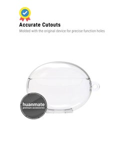 huanmate Stylish Silicone Case Cover For Huawei FreeBuds 5i Clear  - Image 5
