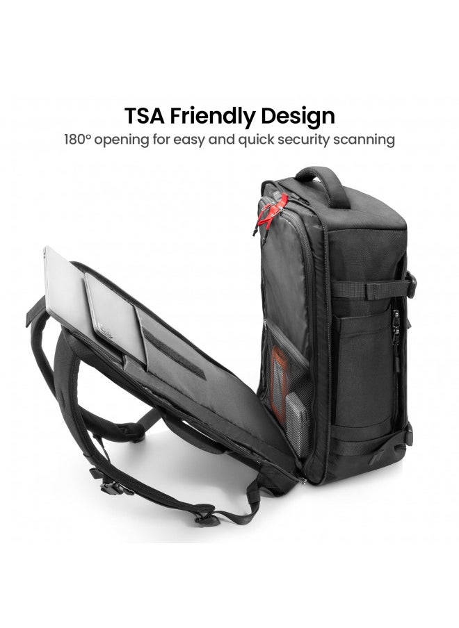 Tomtoc tomtoc Travel Backpack 40L, TSA Friendly Flight Approved Carry-on Luggage Hand Water-resistant Lightweight Business Rucksack, Durable Large Weekender Bag Daypack Fits 17.3 Inch Laptop  - Image 3