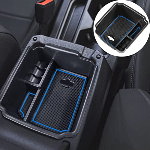 TACOBRO TACORBO Center Console Organizer Compatible with 2022 2023 2024 Taos and 2018 2019 2020 2021 2022 2023 2024 Tiguan Accessories Armrest Secondary Storage Box, Interior ABS Insert Glove Box Tray - Image 1