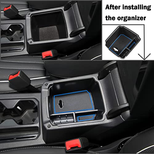 TACOBRO TACORBO Center Console Organizer Compatible with 2022 2023 2024 Taos and 2018 2019 2020 2021 2022 2023 2024 Tiguan Accessories Armrest Secondary Storage Box, Interior ABS Insert Glove Box Tray - Image 4