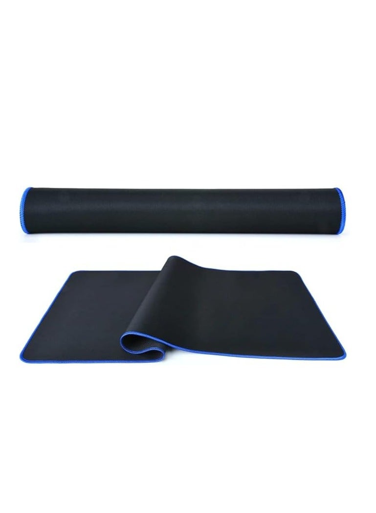 Terabyte وسائد ماوس مطاطية كبيرة الحجم للألعاب مع حواف مخيطة ووسادة ماوس طويلة مقاس 23.5 × 11.6 بوصة / 60 × 30 × 0.3 سم (أزرق) - Image 1