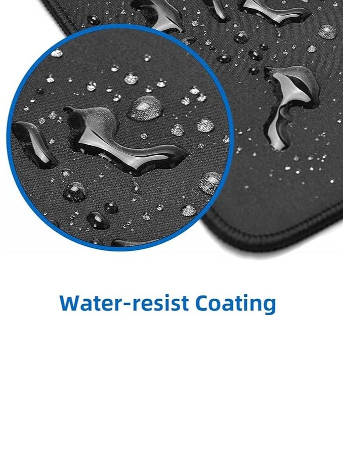 Terabyte وسائد ماوس مطاطية كبيرة الحجم للألعاب مع حواف مخيطة ووسادة ماوس طويلة مقاس 23.5 × 11.6 بوصة / 60 × 30 × 0.3 سم (أزرق) - Image 3