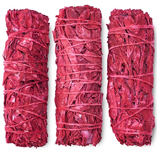 JL Local Dragon's Blood Sage Smudge Sticks for Cleansing House, Meditation, Yoga, Negative Energy Cleanse | 4 Inch Dragon Blood Sage Bundles (25 Count) - Image 4