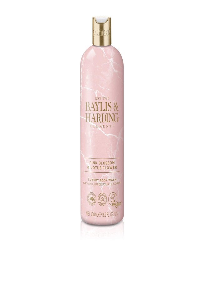 Baylis & Harding Liquid Body Wash Soap, Elements, Pink Blossom & Lotus Flower, 16.9oz/500ml (4-Pack) - Image 2