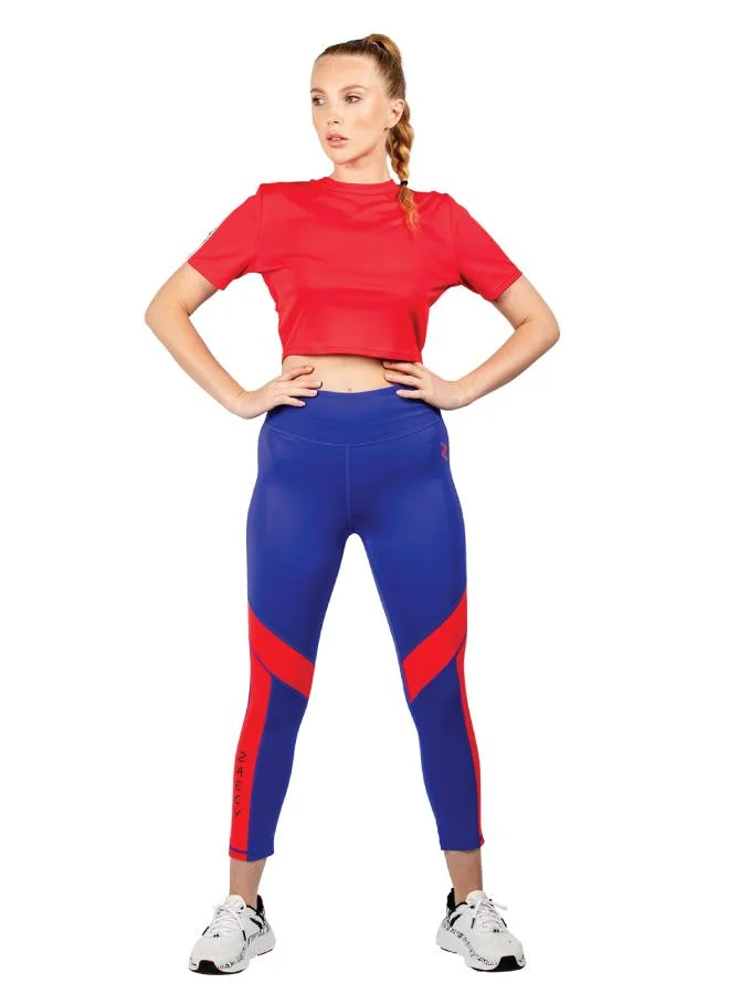 ZAECY Women's Mid-Rise Crop Leggings