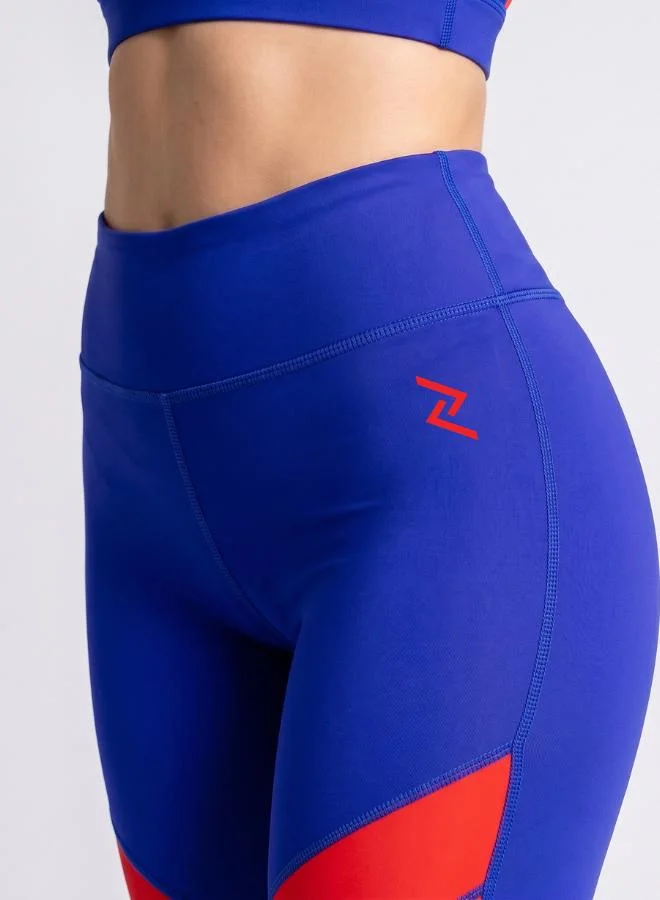 Zaecy Starry Amaranthine Granatum Red Women's Mid-Rise Crop Leggings for Women | Best Price UAE