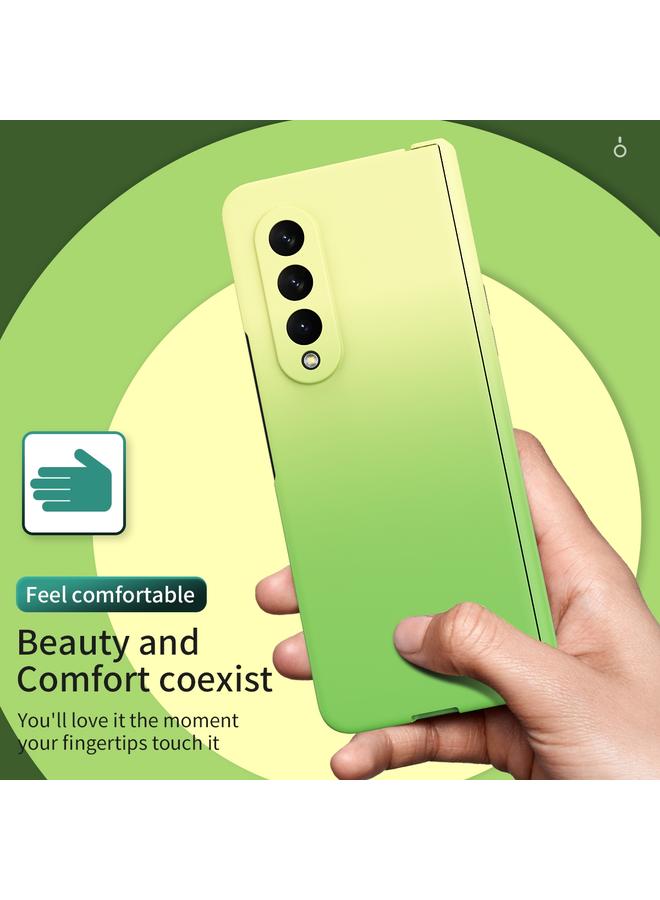 اس-توب جراب لهاتف Samsung Galaxy Z Fold3 5G، جراب هاتف قابل للطي بمفصلة متدرجة الألوان مع فيلم - Image 3