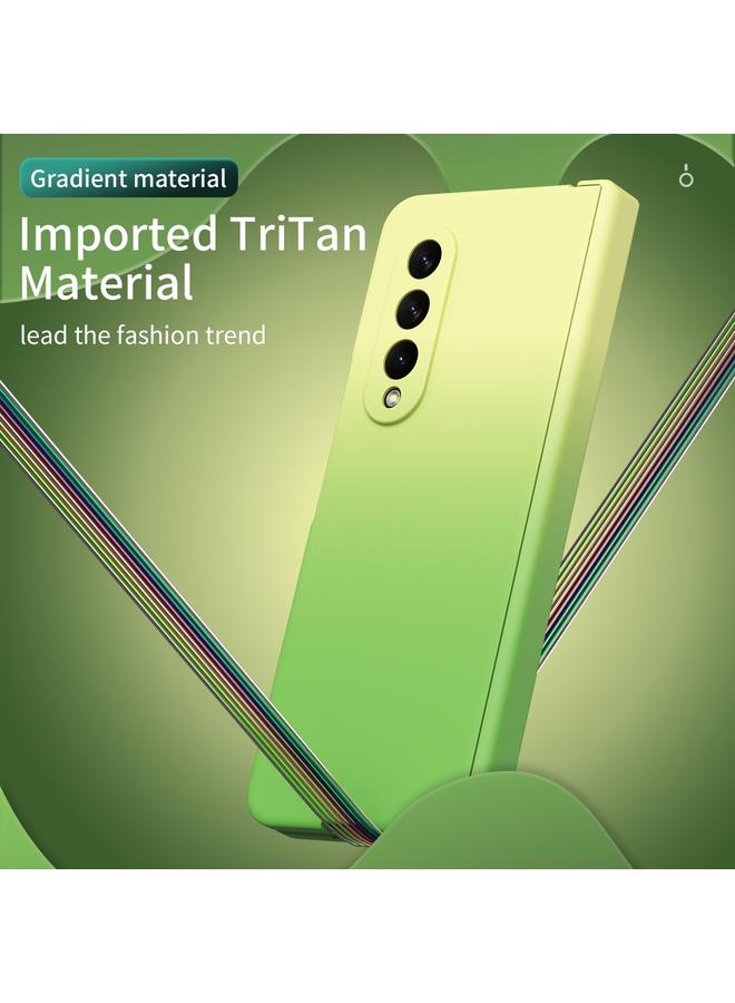 اس-توب جراب لهاتف Samsung Galaxy Z Fold3 5G، جراب هاتف قابل للطي بمفصلة متدرجة الألوان مع فيلم - Image 2