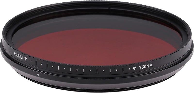 Fotga 72mm Six-in-One Adjustable Variable Infrared Filter IR Pass X-Ray Lens Filter 530nm to 650nm 680nm 720nm 750nm Lens Filter for DSLR Camera - Image 3