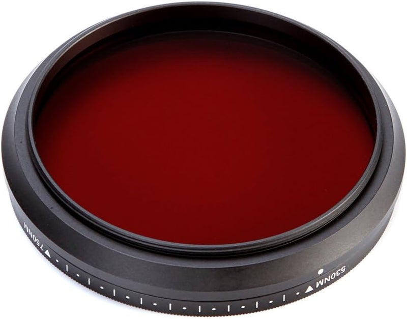 Fotga 72mm Six-in-One Adjustable Variable Infrared Filter IR Pass X-Ray Lens Filter 530nm to 650nm 680nm 720nm 750nm Lens Filter for DSLR Camera - Image 4