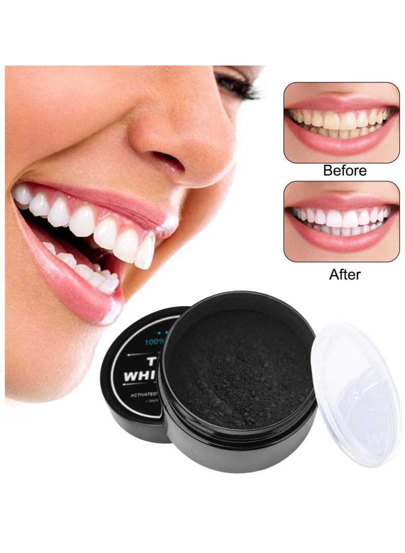 Kanza Teeth Whitening Set 100% Genuine Branded PAP+ Teeth Whitening Strips 14 Treatments Charcoal Teeth Whitening Powder with Toothbrush Professional Teeth Whitener for Teeth Enamel & Stains Removal Unisex - Image 5