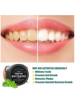 Kanza Teeth Whitening Set 100% Genuine Branded PAP+ Teeth Whitening Strips 14 Treatments Charcoal Teeth Whitening Powder with Toothbrush Professional Teeth Whitener for Teeth Enamel & Stains Removal Unisex  - Image 3