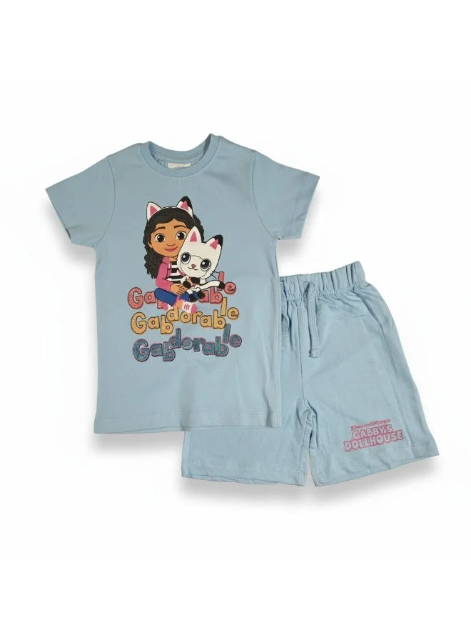 Gabby’s Dollhouse GABBY'S DOLLHOUSE | GIRL'S T-SHIRT & SHORTS SET | 100% COTTON