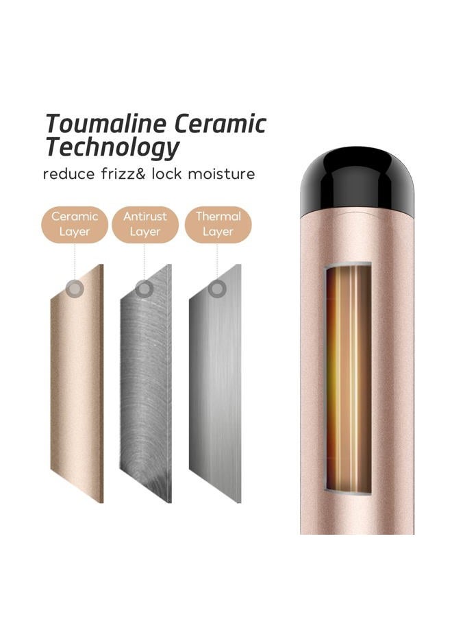 Hoson 2 Inch Curling Iron Large Barrel, Long Barrel Curling Wand Dual Voltage, Ceramic Tourmaline Coating with LCD Display, Glove Include - Image 3