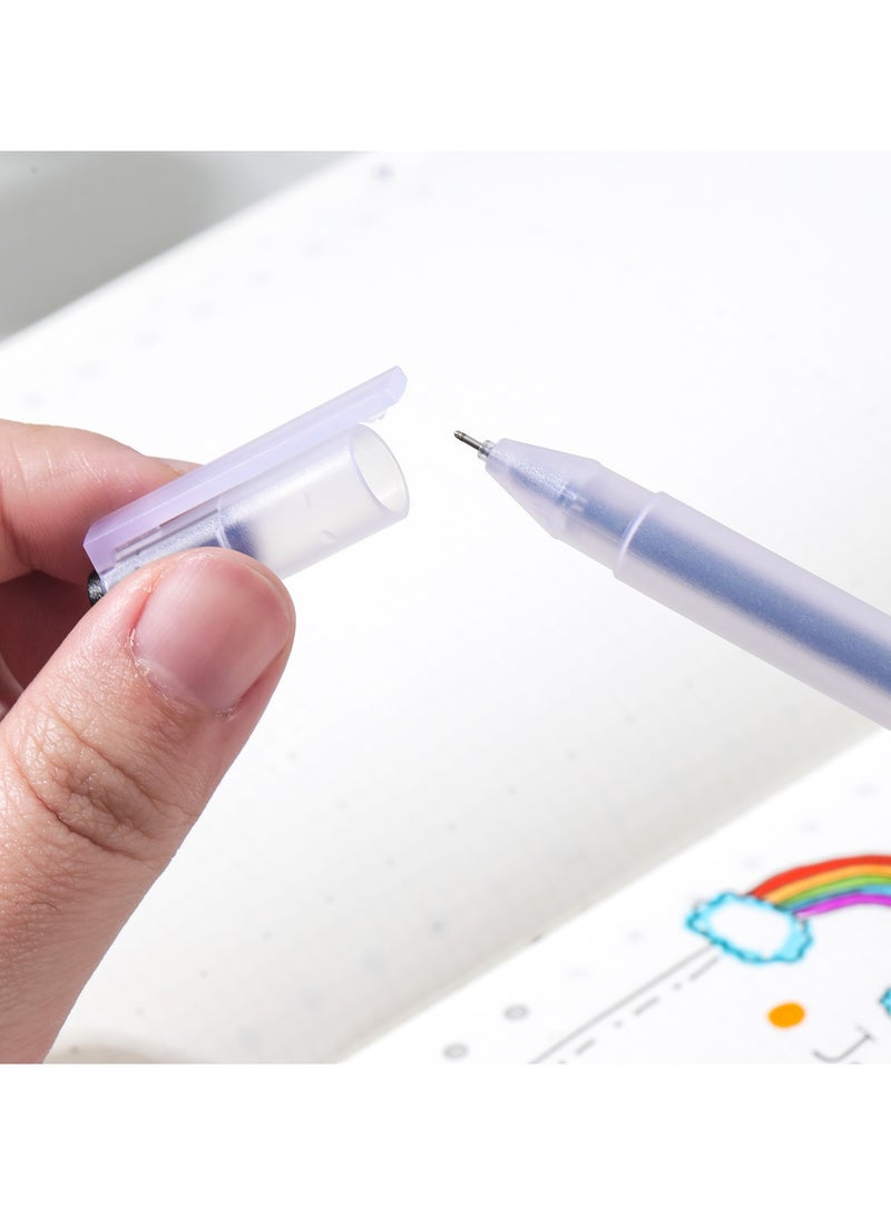 Deli EG67-BL Gel Pen Needle Tip 0.5mm Blue Ink 12pcs – ideal for quick-drying, smooth writing - Image 4