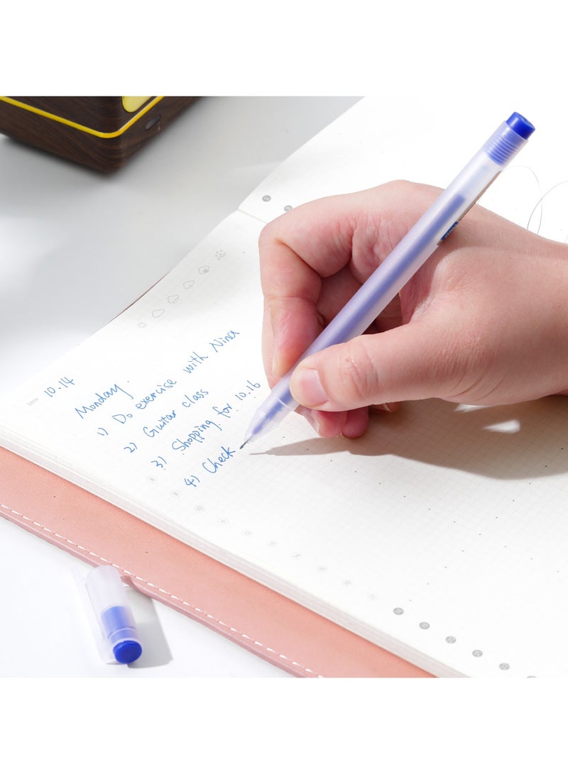 Deli EG67-BL Gel Pen Needle Tip 0.5mm Blue Ink 12pcs – ideal for quick-drying, smooth writing - Image 5