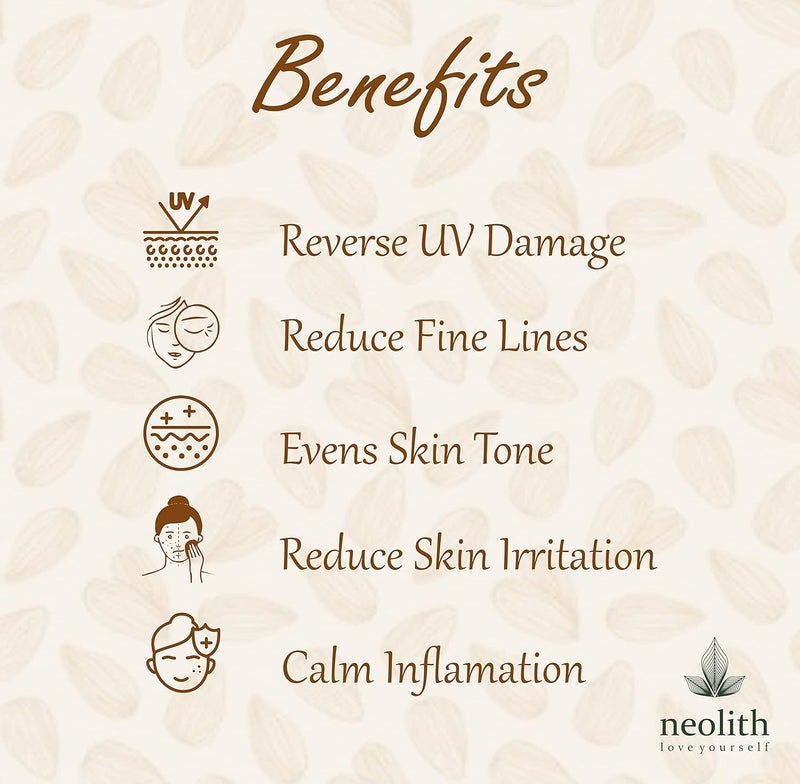 NEOLITH Neolith Almond Facial Oil Fragrance Free Hydrating Soothing Calming Intensive Care Facial Oil 30ml  - Image 4