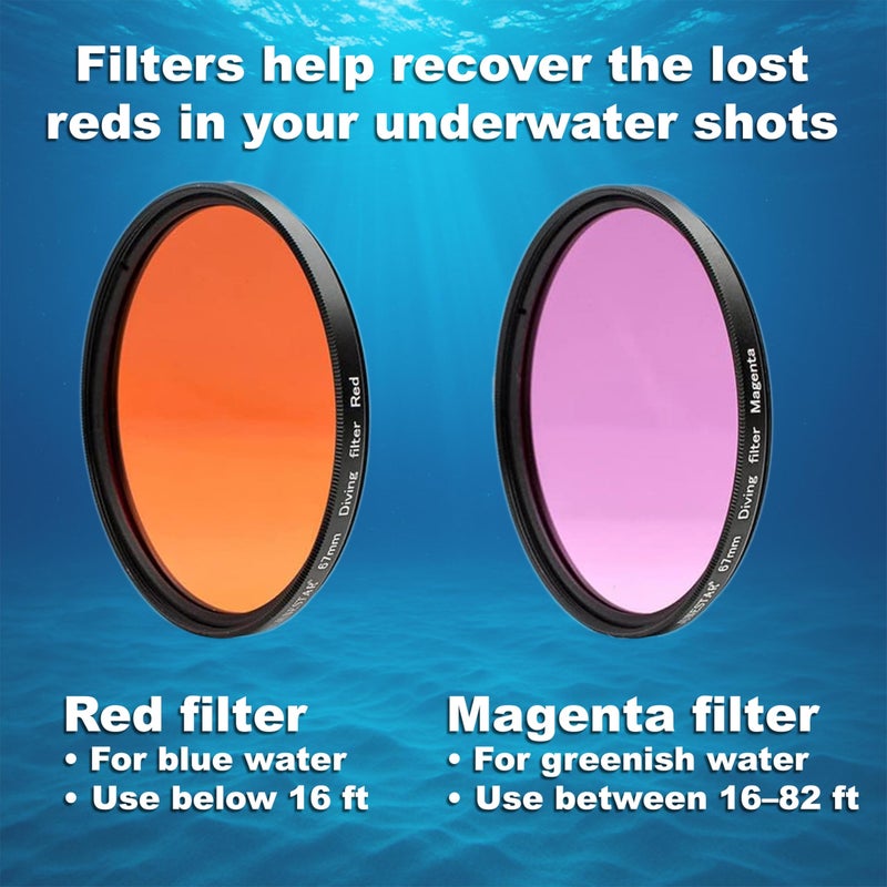 DIVEVOLK Expansion clamp for seatouch 4 max housing Including Red Filter/Purple Filter +Clamp+Conversion Ring - Image 4
