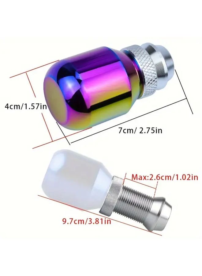 Car Gear Shift Knob Blue Frosted Aluminum Alloy Manual Shift Lever Dazzling Adjustable Gear Stick Head Modified Decoration - Image 2