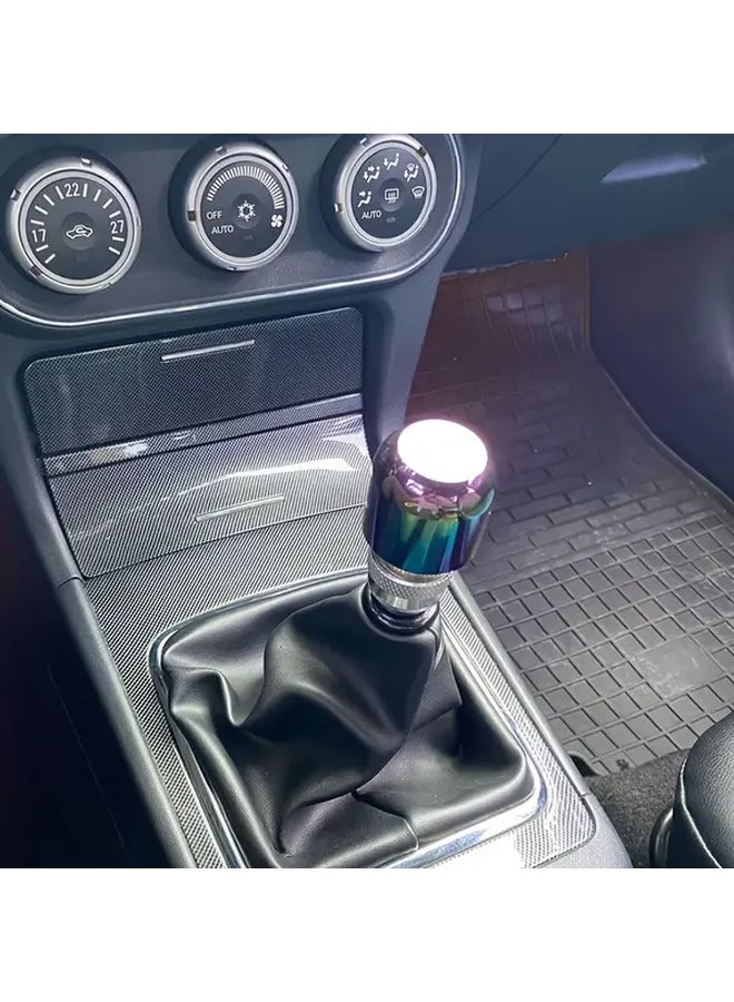Car Gear Shift Knob Blue Frosted Aluminum Alloy Manual Shift Lever Dazzling Adjustable Gear Stick Head Modified Decoration - Image 4