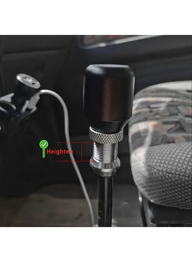 Car Gear Shift Knob Blue Frosted Aluminum Alloy Manual Shift Lever Dazzling Adjustable Gear Stick Head Modified Decoration - Image 5