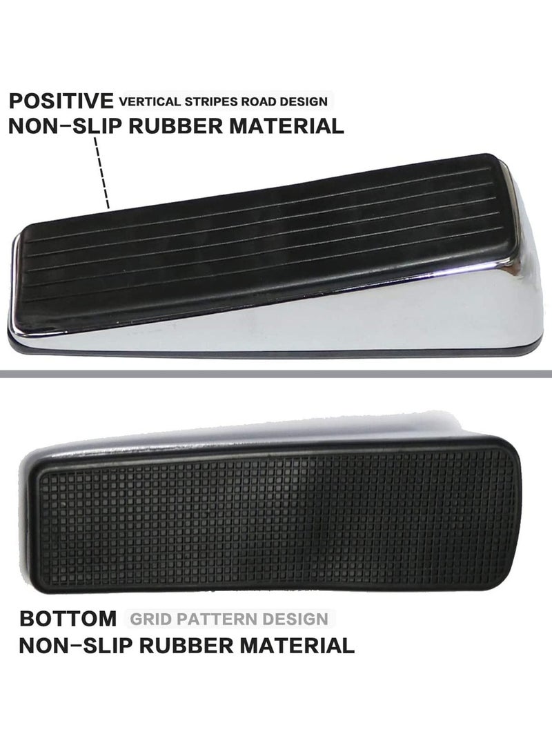 Generic Metal Door Stop, Premium Rubber Heavy Door Stopper, Wedge Stopper, 1Pack, Suitable for Door Clearance of 0.4IN - 1.18IN (12mm-27mm)  - Image 4