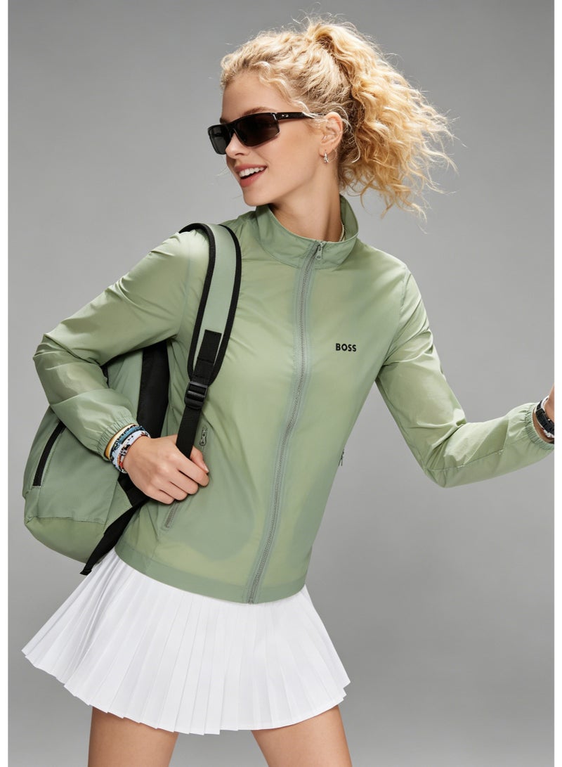 BOSS Lightweight Stand-Up Collar Sun Protection Jacket - Green - Image 1