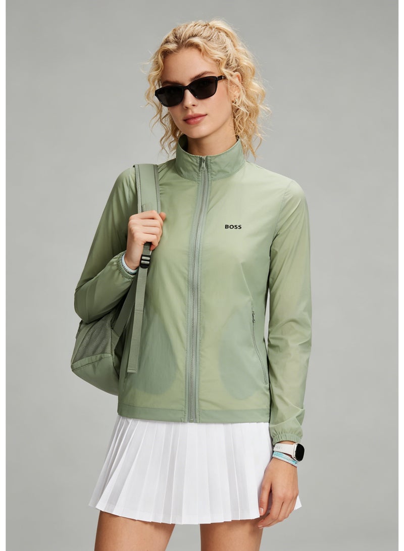 BOSS Lightweight Stand-Up Collar Sun Protection Jacket - Green - Image 2