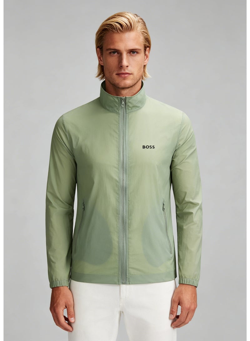 BOSS Lightweight Stand-Up Collar Sun Protection Jacket - Green - Image 3