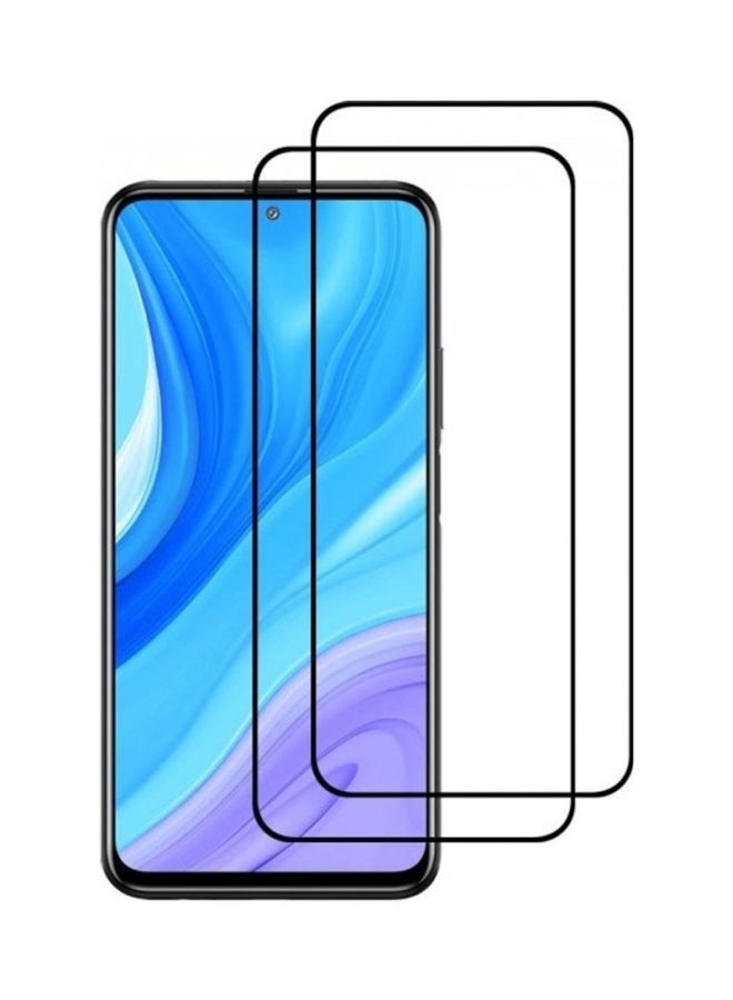 shAyzee 2-Piece 9D Tempered Glass Screen Protector For Samsung Galaxy S20 FE Clear/Black