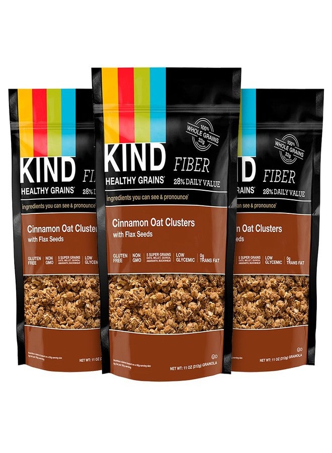 KIND Healthy Grains Clusters, Cinnamon Granola, Healthy Snacks, Gluten Free, 3 Count - Image 1