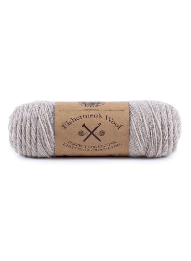 Lion Brand Yarn Fishermen's Wool Yarn, Oatmeal - Image 1
