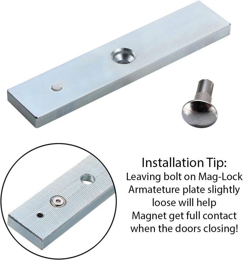 Access Control Mag Lock 180KG/ 400 LBS of Magnetic Holdings Force Lock 12V, LED Indicator, NO/NC for Door - Image 5