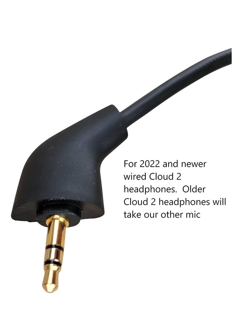 ميكروفون بديل لسماعة الألعاب HyperX Cloud 2 مقاس 3.5 ملم مع ذراع ميكروفون (إصدار جديد بعد 2021) - Image 2