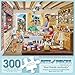 Bits and Pieces 300 Piece Puzzles for Adults Farmhouse Kitchen 300 Large Pieces 18 x 24 Jigsaw Puzzles Americana Country Family Random Die Cut Pieces No 2 are Alike - Image 2