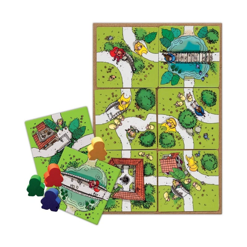 Asmodee My First Carcassonne Board Game - Medieval Strategy Game with Colorful Tile Placement, Family Fun for Kids & Adults, Ages 4+, 2-4 Players, 30 Minute Playtime - Image 3