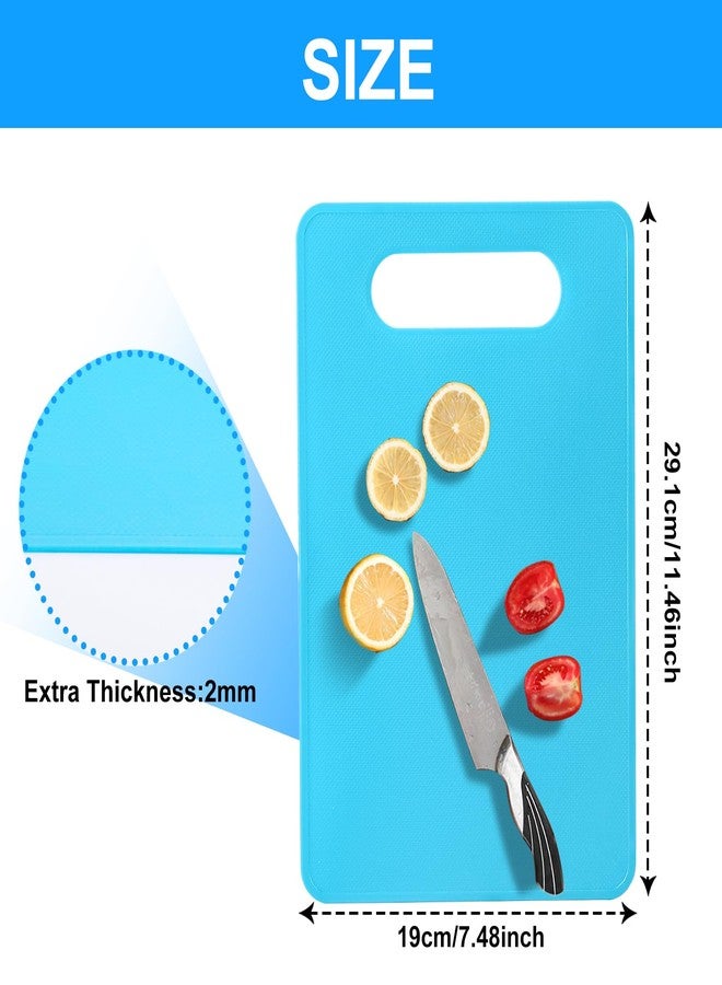 Bkinpid Flexible Cutting Board BPA Free 4 Colored Plastic Cutting Board Mat Set, Dishwasher Safe, 11.4 IN x 7.5 IN, 2mm Thickness - Image 4