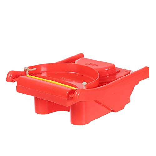 Maanit Foldable Plastic Baby Bath Tub with Anti Slip Base (Red) - Image 4